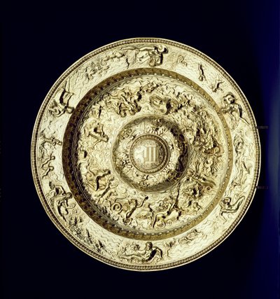 Silver-Gilt Basin, Embossed, Chased and Engraved, French, c.1560-83 by Unbekannt Unbekannt