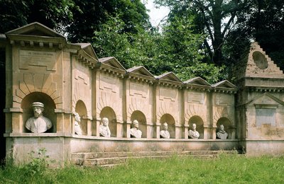 Stowe, Temple of British Worthies, c.1735, Buckinghamshire, UK by Unbekannt Unbekannt