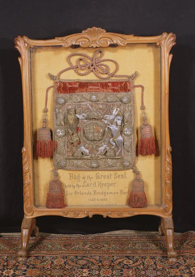 The Bag of the Great Seal, held by the Lord Keeper, Sir Orlando Bridgeman (1667-72) by Unbekannt Unbekannt