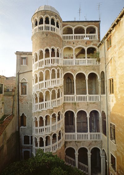 The Bovolo Staircase, Palazzo Contarini dal Bovolo by Unbekannt Unbekannt