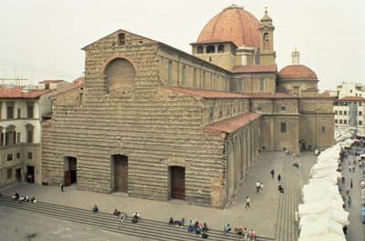 The Church and Basilica of San Lorenzo, Florence by Unbekannt Unbekannt