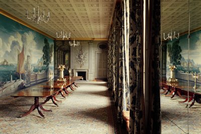 The Dining Room at Plas Newydd, Anglesey, showing mural by Rex Whistler 1936 by Unbekannt Unbekannt