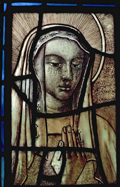 The Head of the Virgin Mary (restored) by Unbekannt Unbekannt