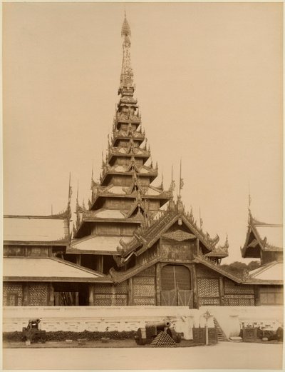 The Myei-nan or Main Audience Hall in the Palace of Mandalay, Burma by Unbekannt Unbekannt
