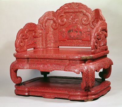 The throne of Emperor Chien Lung (1736-95) by Unbekannt Unbekannt