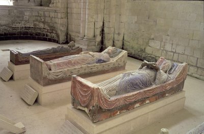 Three Plantagenet Tombs: Henry II, Eleanor of Aquitaine and Richard I by Unbekannt Unbekannt