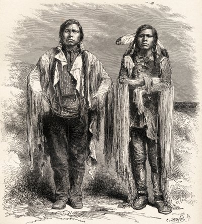 Two Ute Indians, illustration from 