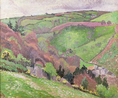Valley Landscape, 20th century by Unbekannt Unbekannt