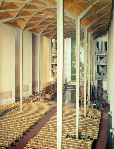 View across the nave, Coventry Cathedral by Unbekannt Unbekannt