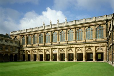 View of the Great Court of the Wren Library, Trinity College, Cambridge by Unbekannt Unbekannt