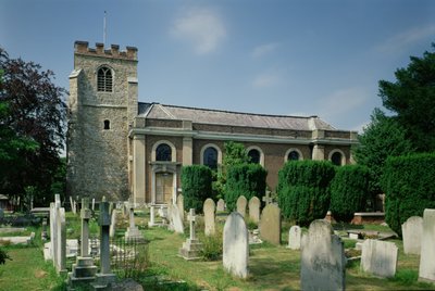 View of the St. Lawrence Whitchurch, Little Stanmore, London by Unbekannt Unbekannt