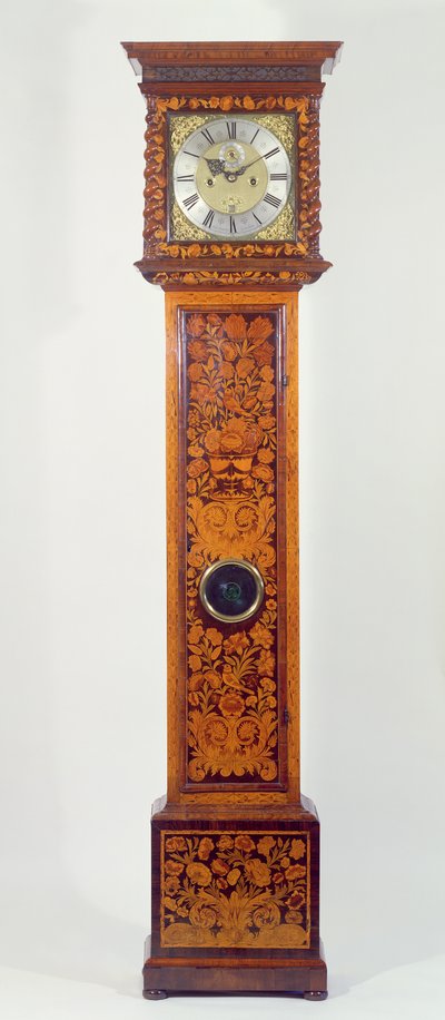 Walnut marquetry longcase clock, by Daniel Quare by Unbekannt Unbekannt