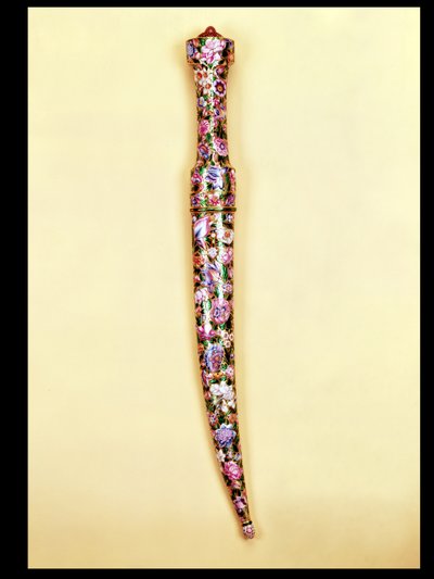 Zand jambiya (Persian dagger) with double edged water blade, 1794 by Unbekannt Unbekannt