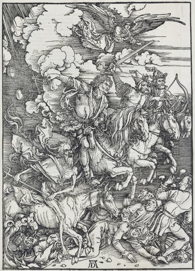 The Four Horsemen of the Apocalypse by Unbekannter Künstler