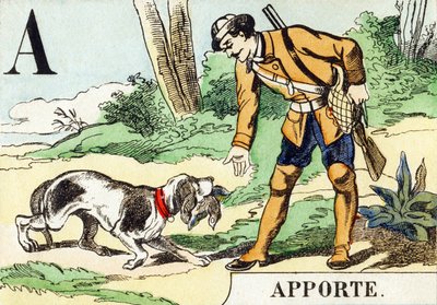 A: Bring - The Hunting Alphabet, c.1890 by Unbekannt