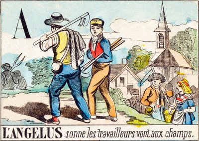 At the Angelus Bell, the Workers Go to the Fields - 