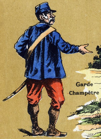 A Country Guard. Illustrated Alphabet. Imageries Reunited in Jarville-Nancy, Early 20th Century by Unbekannt