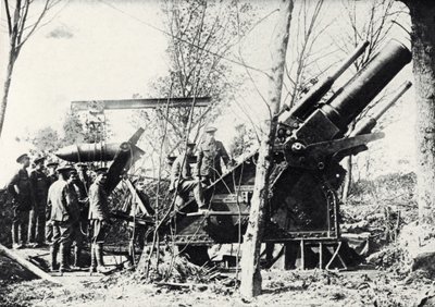 A Large British Howitzer World War I by Unbekannter Künstler