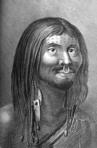 A native man from the Nootka by Unbekannter Künstler