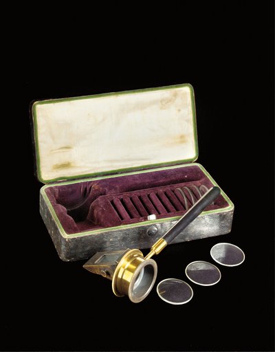 A Rare, Early Helmholtz-Pattern Opthalmoscope, c.1852 by Unbekannt