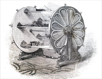 A revolving bookshelf by Unbekannt