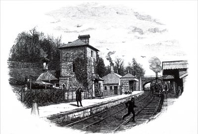 A view of North Staffordshire railway station by Unbekannt