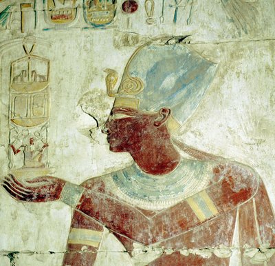 Abydos: Temple of Ramses II, The King at a Ceremony. (19th Dynasty) by Leopold Blonder