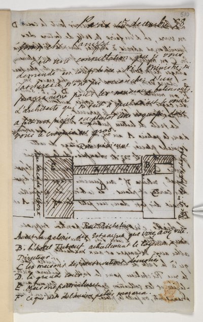 Add MS 36718 f.510 Letter to Panizzi by Unbekannter Künstler