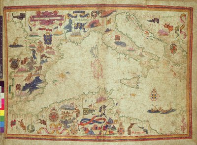 The Coast of the Mediterranean from the Straits of Gibraltar to the Morea with the Adriatic by Unbekannter Künstler