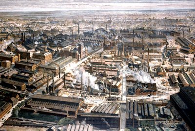 Aerial View of the Krupp Factory in Essen, c. 1920 by Unbekannter Künstler