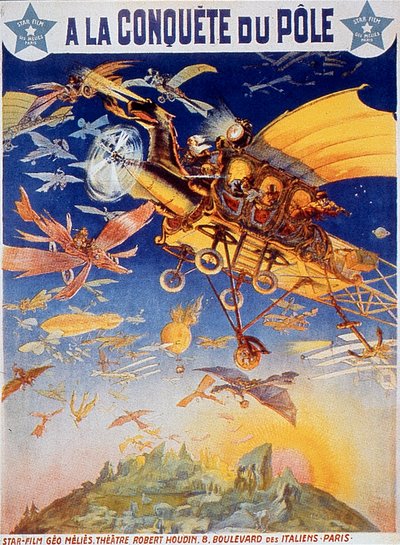 Poster of the film The Conquest of the Pole by Georges Méliès 1912 Silent Movie by Unbekannt