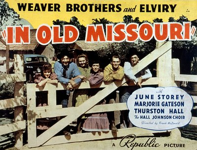 Poster for the film In Old Missouri 1940 by Unbekannt