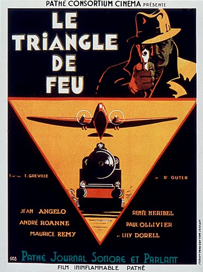 Poster of the film Le triangle de feu by Edmond Greville with Jean Angelo 1932 by Unbekannt