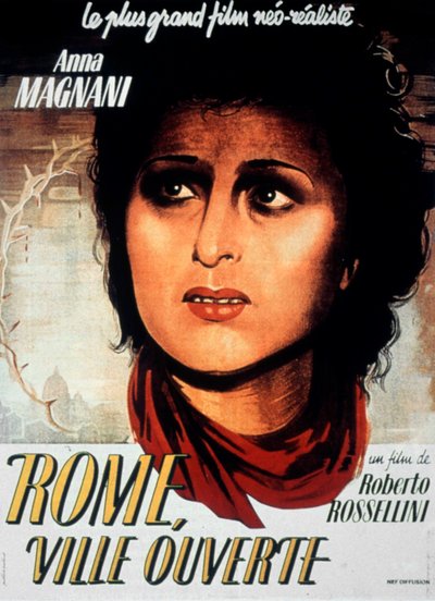 Poster of the film Rome, Open City by Roberto Rossellini with Aldo Fabrizi and Anna Magnani 1944 by Unbekannt