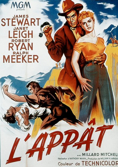 Poster of the film The Naked Spur by Anthony Mann 1953 by Unbekannt