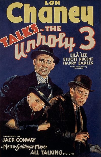 Poster of the film The Unholy Three by Tod Browning with Lon Chaney 1925 by Unbekannt