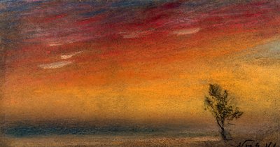 Afterglow caused by the eruption of Krakatoa, 9 November 1883 by Unbekannter Künstler