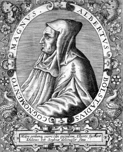 Albert Magnus (1193/1206-1280) German Dominican monk, scientist, philosopher, and theologian (engraving) by Unbekannter Künstler