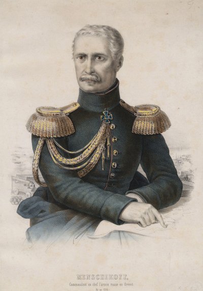 Prince Alexander Sergeyevich Menshikov by Unbekannt