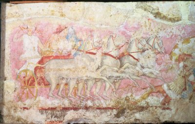 Amazons driving a chariot (detail) by Unbekannt