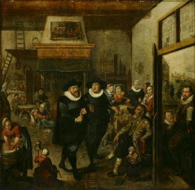 An Almoner and a Police Sergeant Visit a Poor Family by Unbekannt