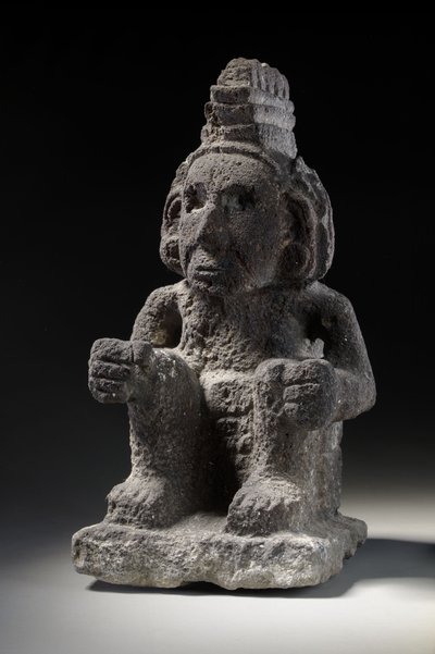 Aztec Stone Figure of Macuilxochitl by Unbekannt