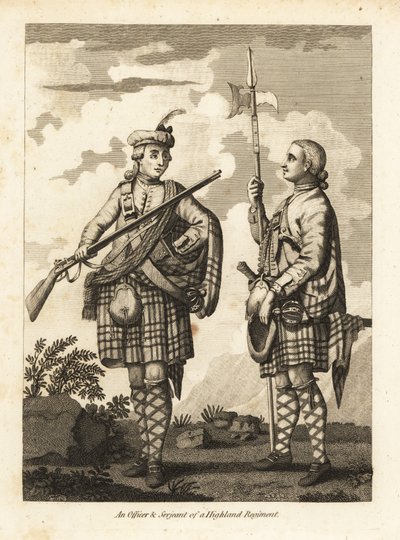 An Officer and Serjeant of a Highland Regiment by Unbekannt