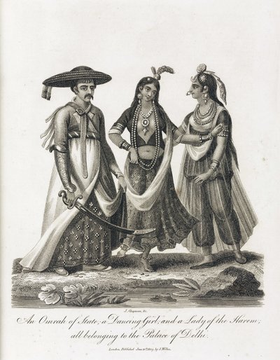 An Omrah of State; a Dancing Girl; and a Lady of the Harem, India by Unbekannt
