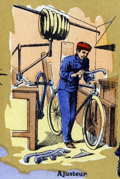 An adjuster. Illustrated alphabet. Imageries reunited in Jarville-Nancy, beginning of the 20th century. by Unbekannt