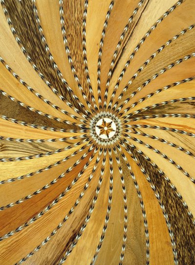 Anglo-Sinhalese table, detail of marquetry top, early 19th century by Unbekannt