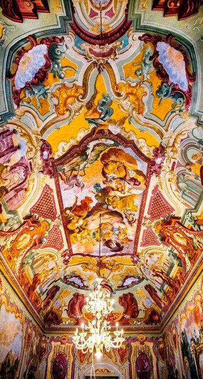 Arcadia Room with frescoes by Domenico Carella by Unbekannter Künstler