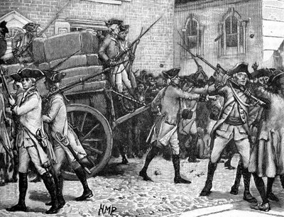 Armed Escort for the Stamped Paper, New York by Unbekannter Künstler