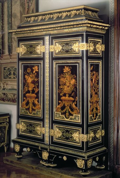 Armoire, with marquetry decoration, by Andre Charles Boulle (1642-1732), Paris, late 17th century by Unbekannt