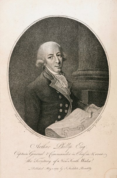 Arthur Phillip, British naval commander, c 1789 by Unbekannt